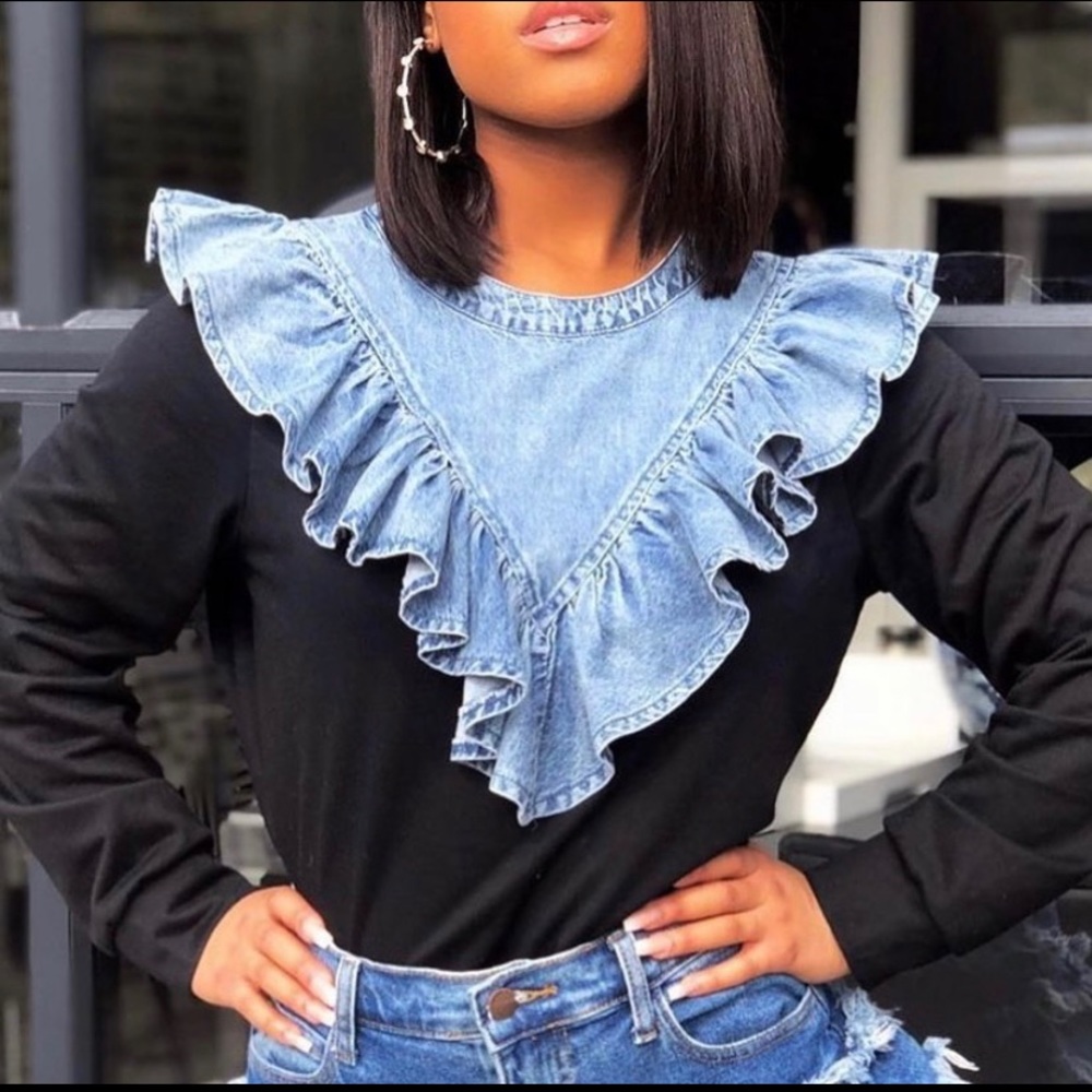 “Ruffled” Sweatshirt